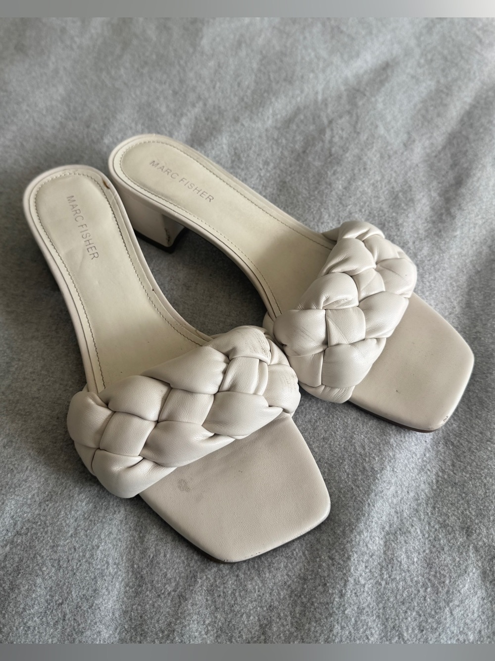 Marc Fisher Braided Strap Slide Sandals